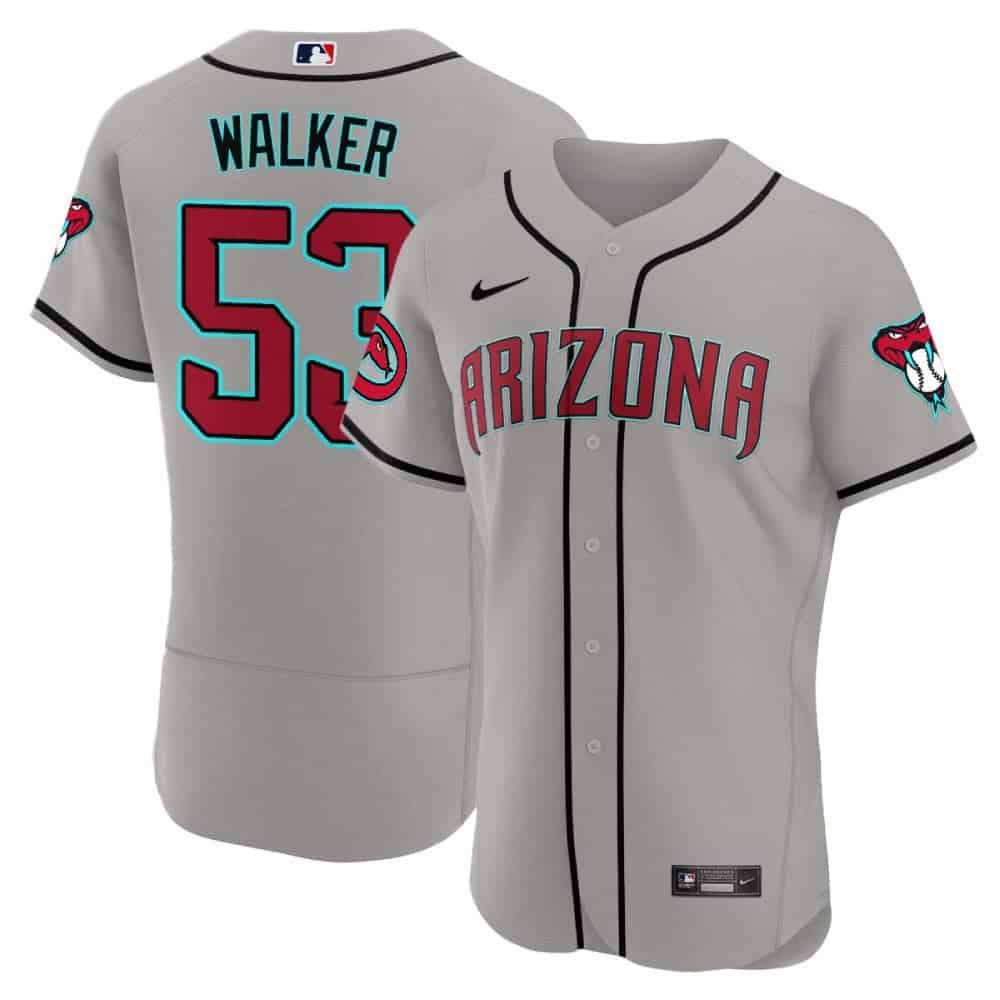 Men Arizona Diamondback #53 Walker Grey 2024 Nike Flex Base MLB Jersey->indianapolis colts->NFL Jersey